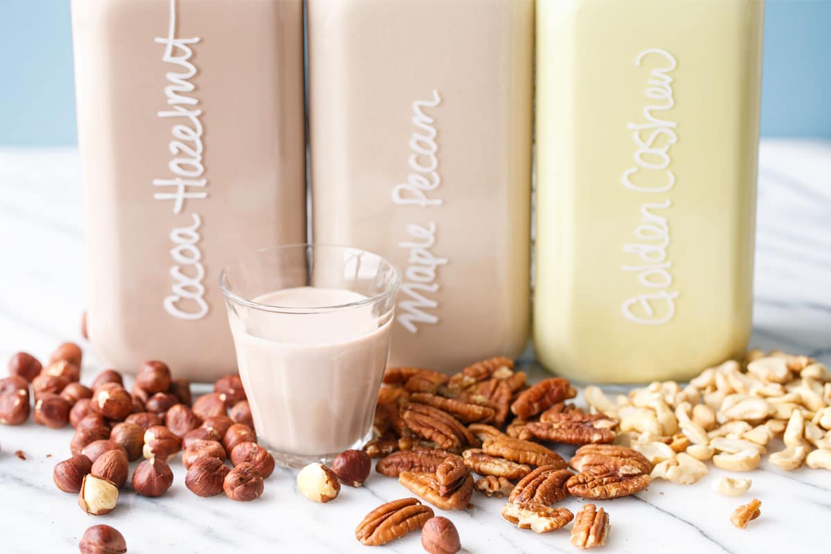 Homemade Nut Milk with Flavor Ideas