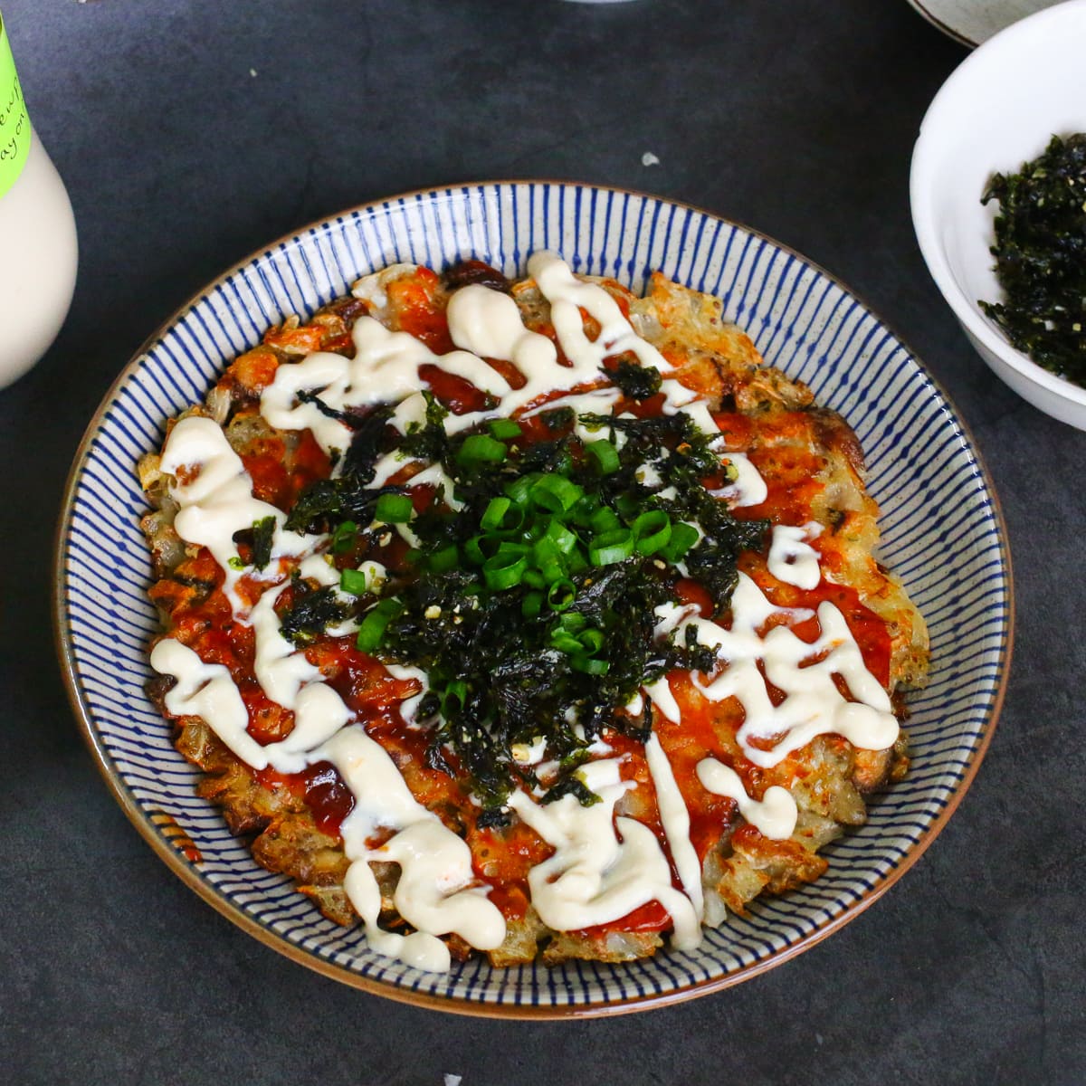 Vegan Okonomiyaki with Smoked Tofu