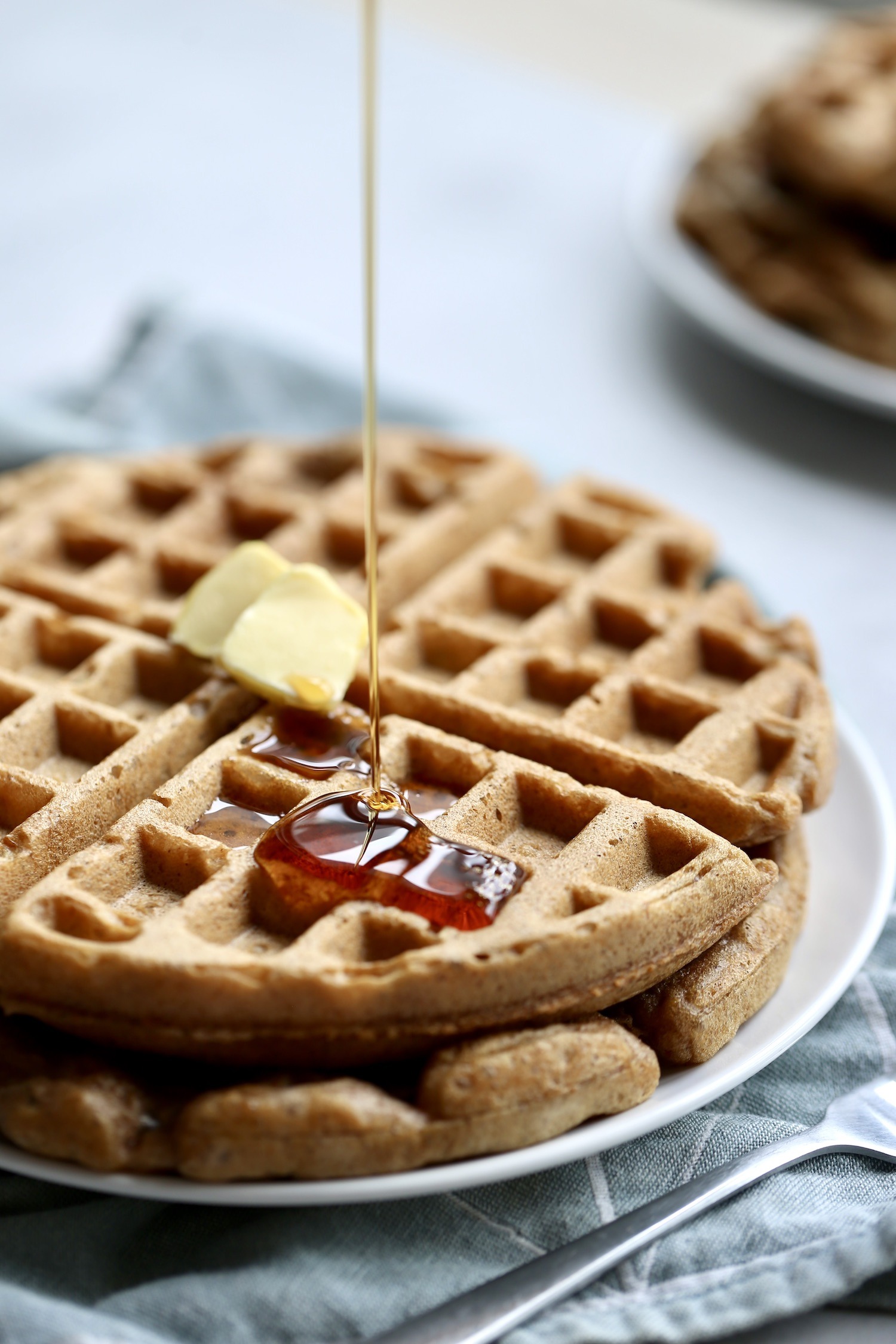 Vegan Sourdough Waffles (Belgian style)
