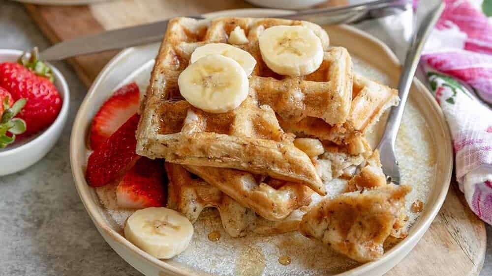 Vegan Sourdough Waffles