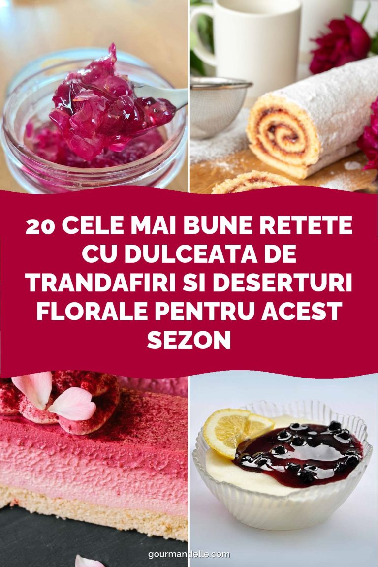 20 cele mai bune retete cu dulceata de trandafiri si deserturi florale pentru acest sezon