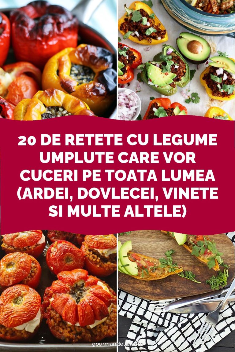 20 de retete cu legume umplute care vor cuceri pe toata lumea (ardei, dovlecei, vinete si multe altele)