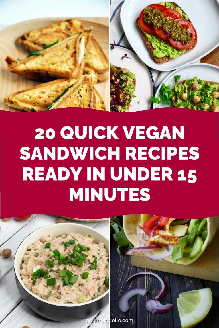 20 Quick Vegan Sandwich Recipes Ready in Under 15 Minutes