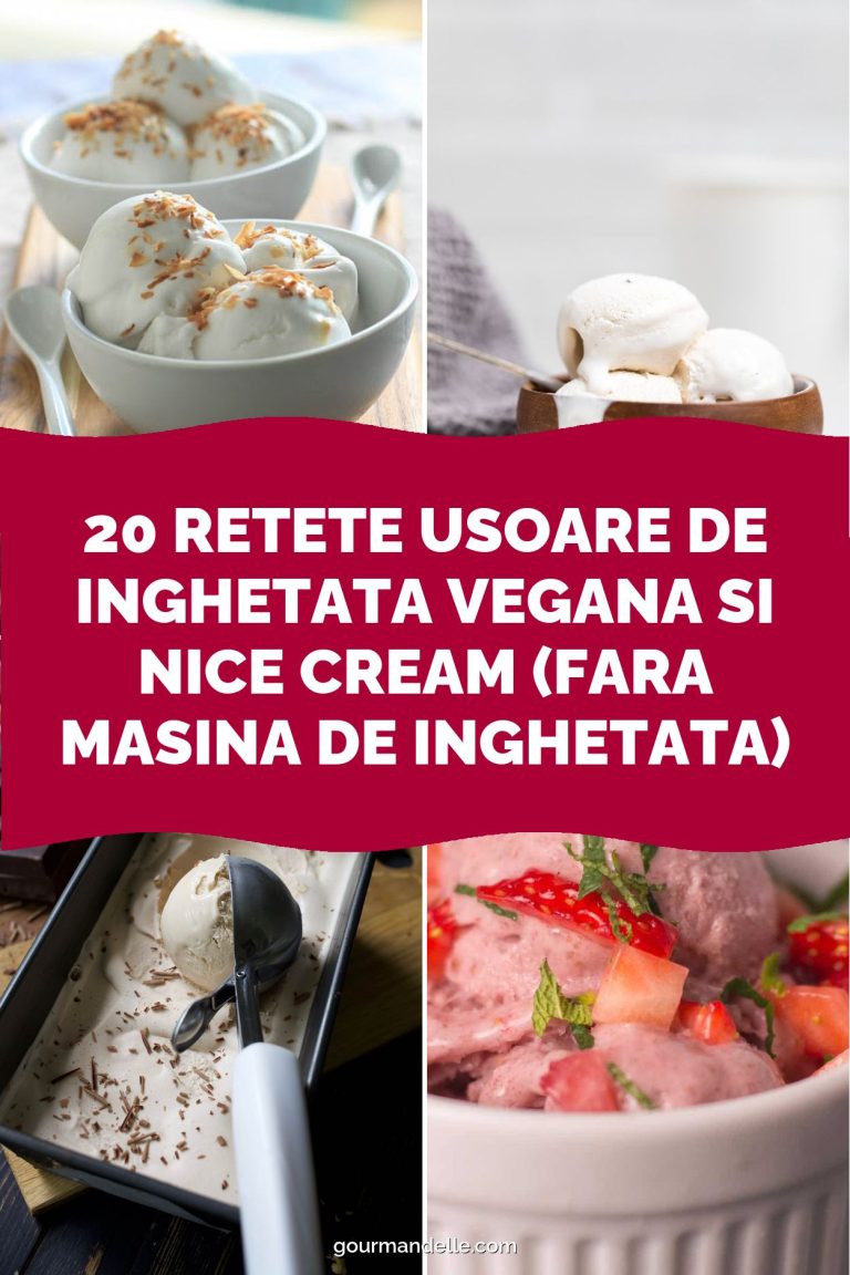 20 Retete Usoare de Inghetata Vegana si Nice Cream (Fara Masina de Inghetata)