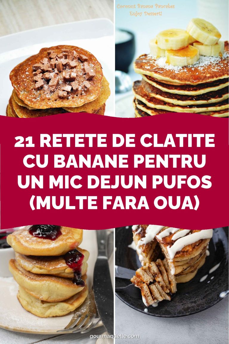 21 retete de clatite cu banane pentru un mic dejun pufos (multe fara oua)