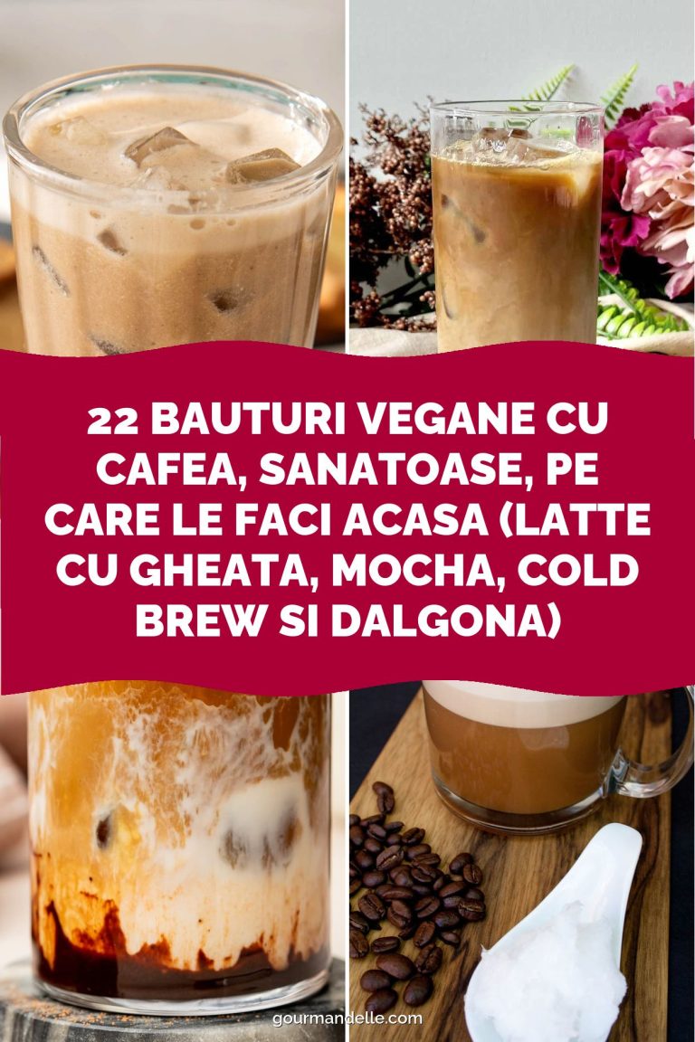 22 Bauturi Vegane cu Cafea, Sanatoase, pe Care le Faci Acasa (Latte cu Gheata, Mocha, Cold Brew si Dalgona)