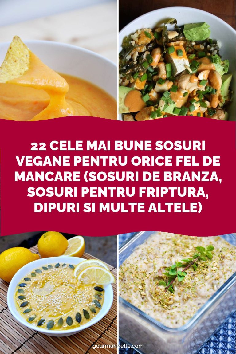 22 cele mai bune sosuri vegane pentru orice fel de mancare (sosuri de branza, sosuri pentru friptura, dipuri si multe altele)