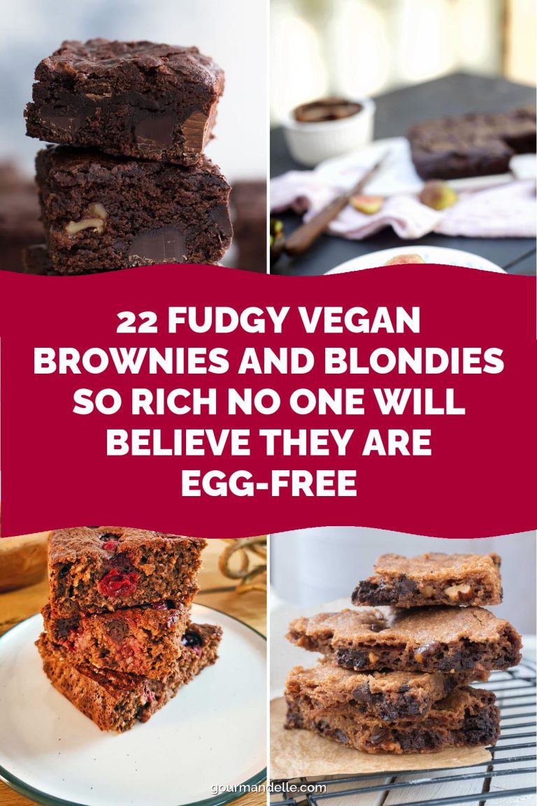 22 Fudgy Vegan Brownies and Blondies So Rich No One Will Believe They Are Egg-Free