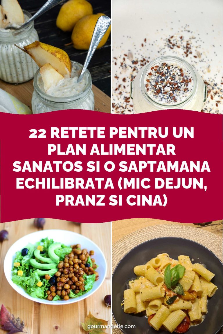 22 retete pentru un plan alimentar sanatos si o saptamana echilibrata (mic dejun, pranz si cina)