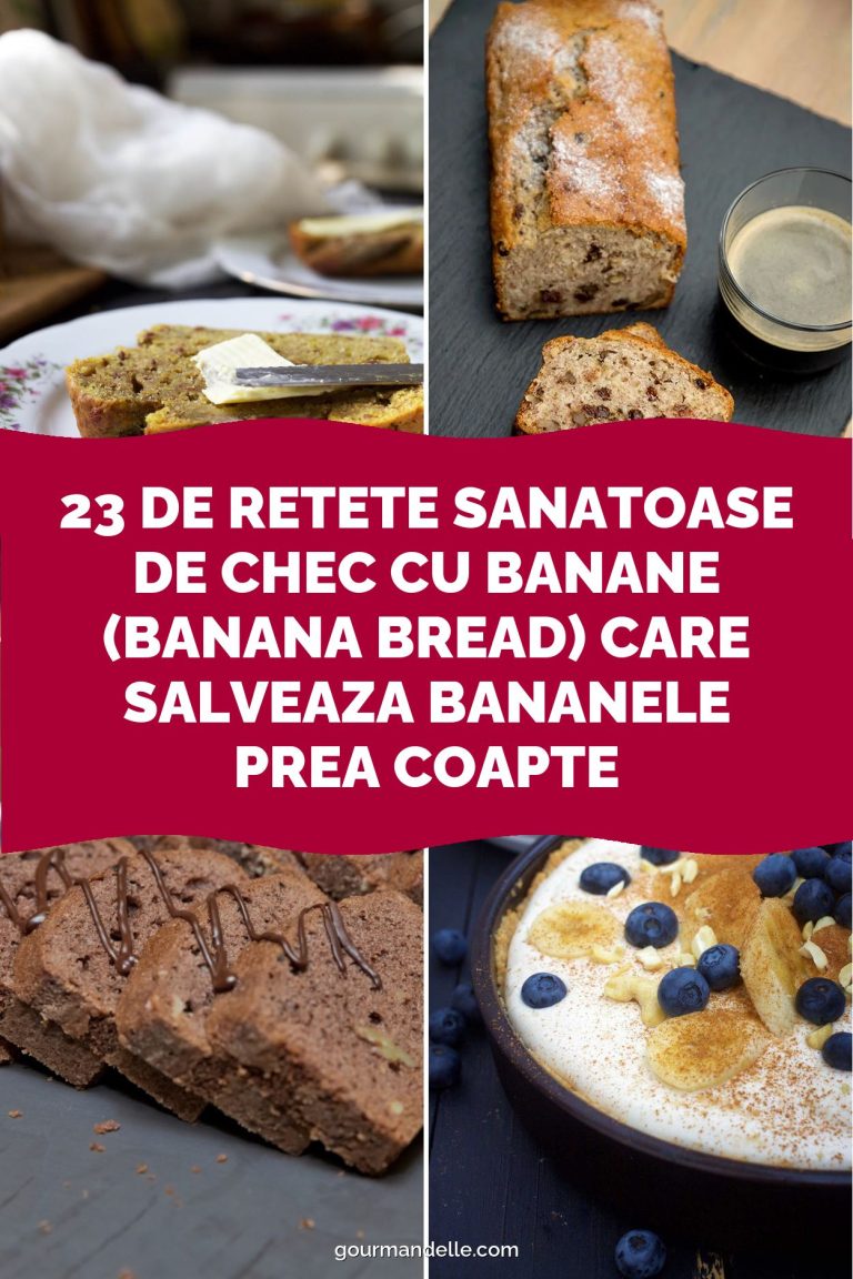23 de Retete Sanatoase de Chec cu Banane (Banana Bread) care Salveaza Bananele Prea Coapte