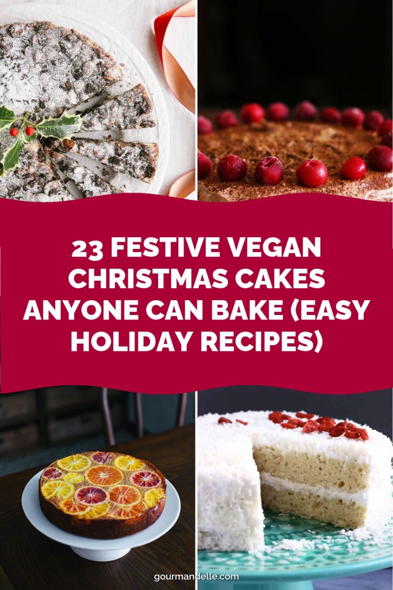 23 Festive Vegan Christmas Cakes Anyone Can Bake (Easy Holiday Recipes)