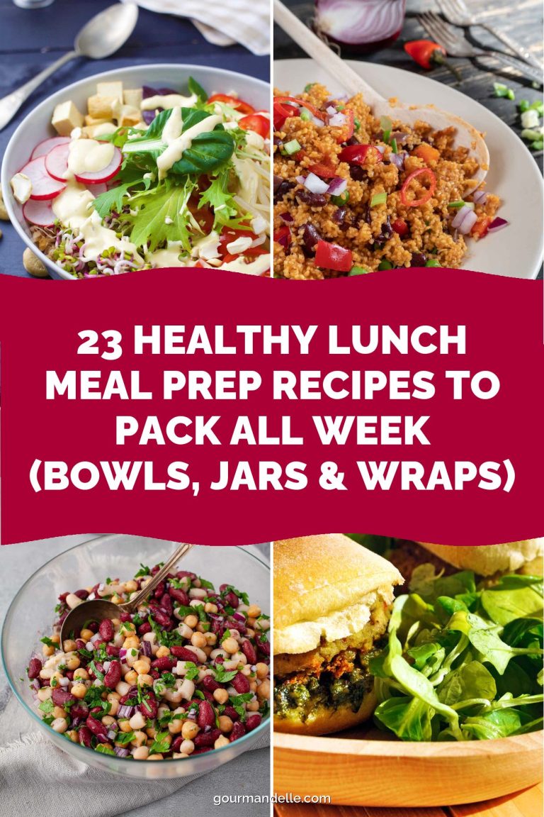 23 Healthy Lunch Meal Prep Recipes to Pack All Week (Bowls, Jars & Wraps)