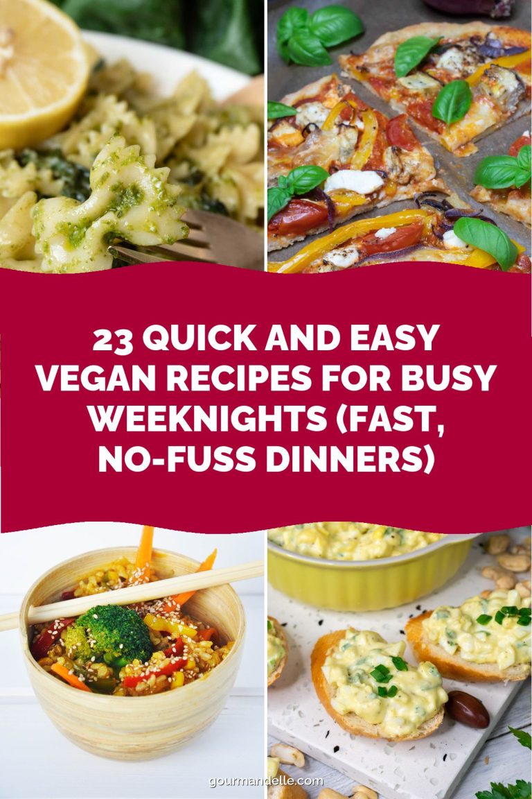 23 Quick and Easy Vegan Recipes for Busy Weeknights (Fast, No-Fuss Dinners)