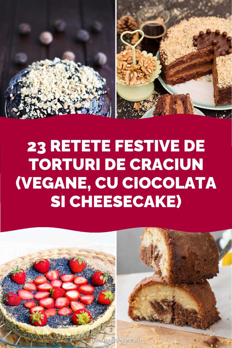 23 Retete Festive de Torturi de Craciun (Vegane, cu Ciocolata si Cheesecake)