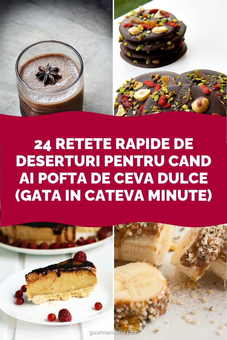 24 Retete Rapide de Deserturi pentru Cand Ai Pofta de Ceva Dulce (Gata in Cateva Minute)