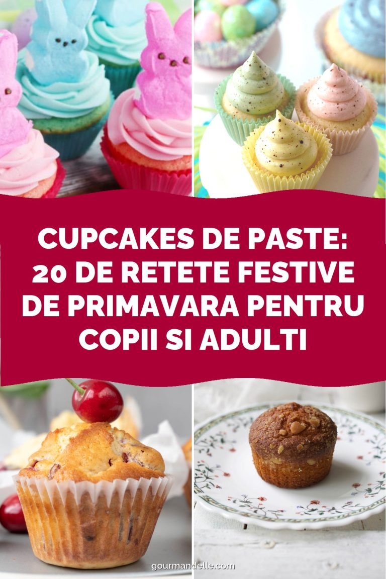 Cupcakes de Paste: 20 de retete festive de primavara pentru copii si adulti