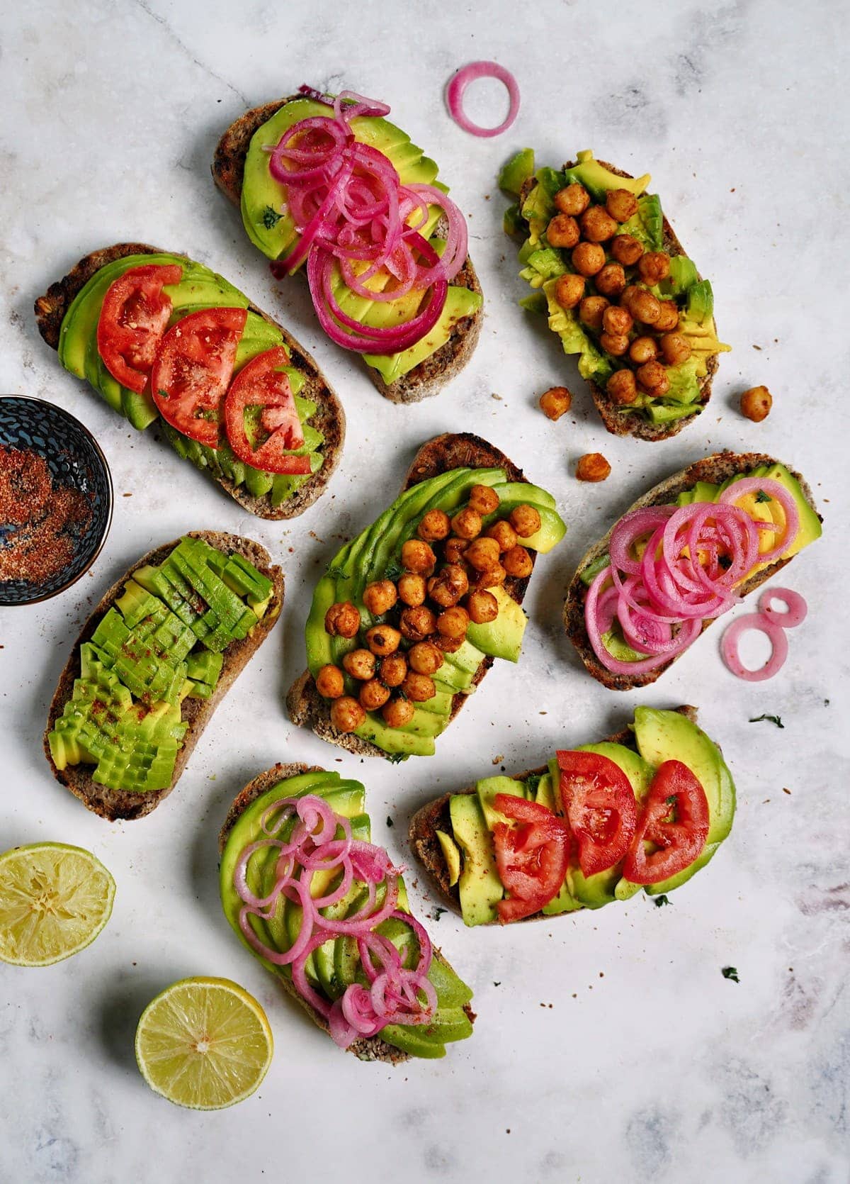 Avocado Toast with Topping Ideas