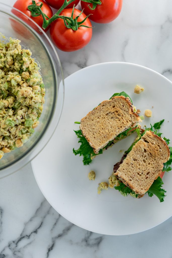 Chickpea Avocado Sandwich