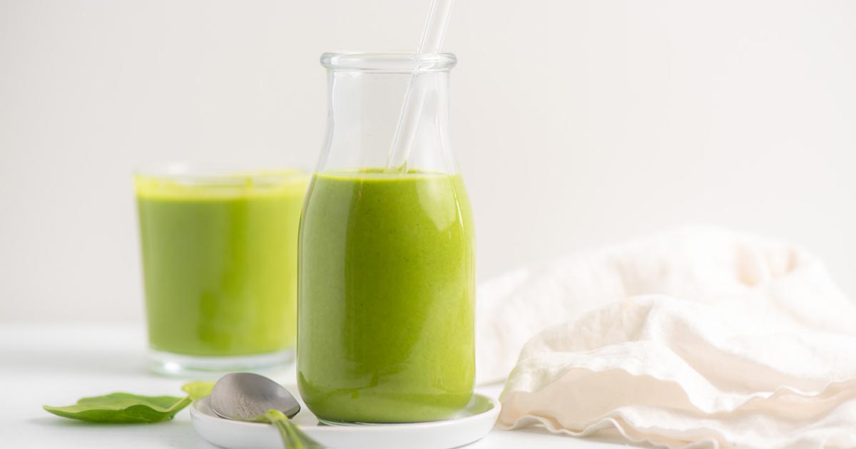 High-Protein Kale Spinach Smoothie