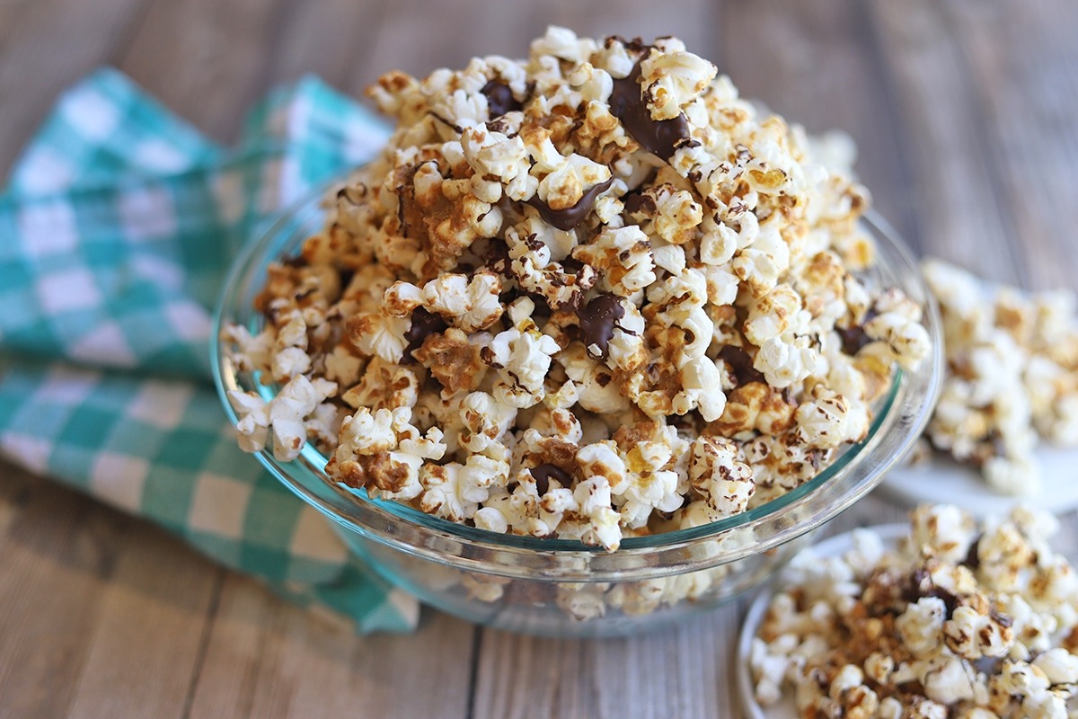 Peanut Butter and Chocolate Popcorn