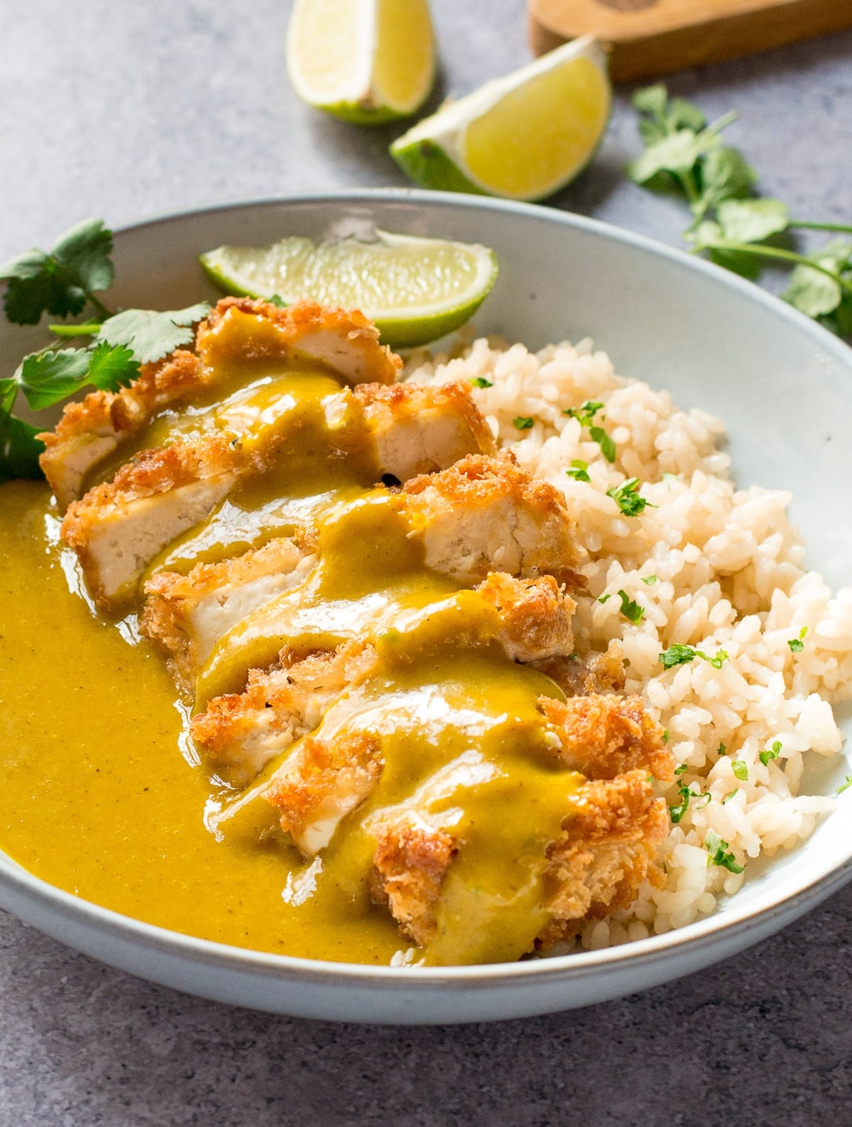 Smoked Tofu Katsu Curry