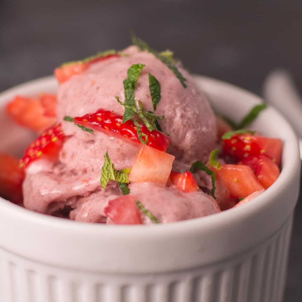 Strawberry Mojito Nice Cream