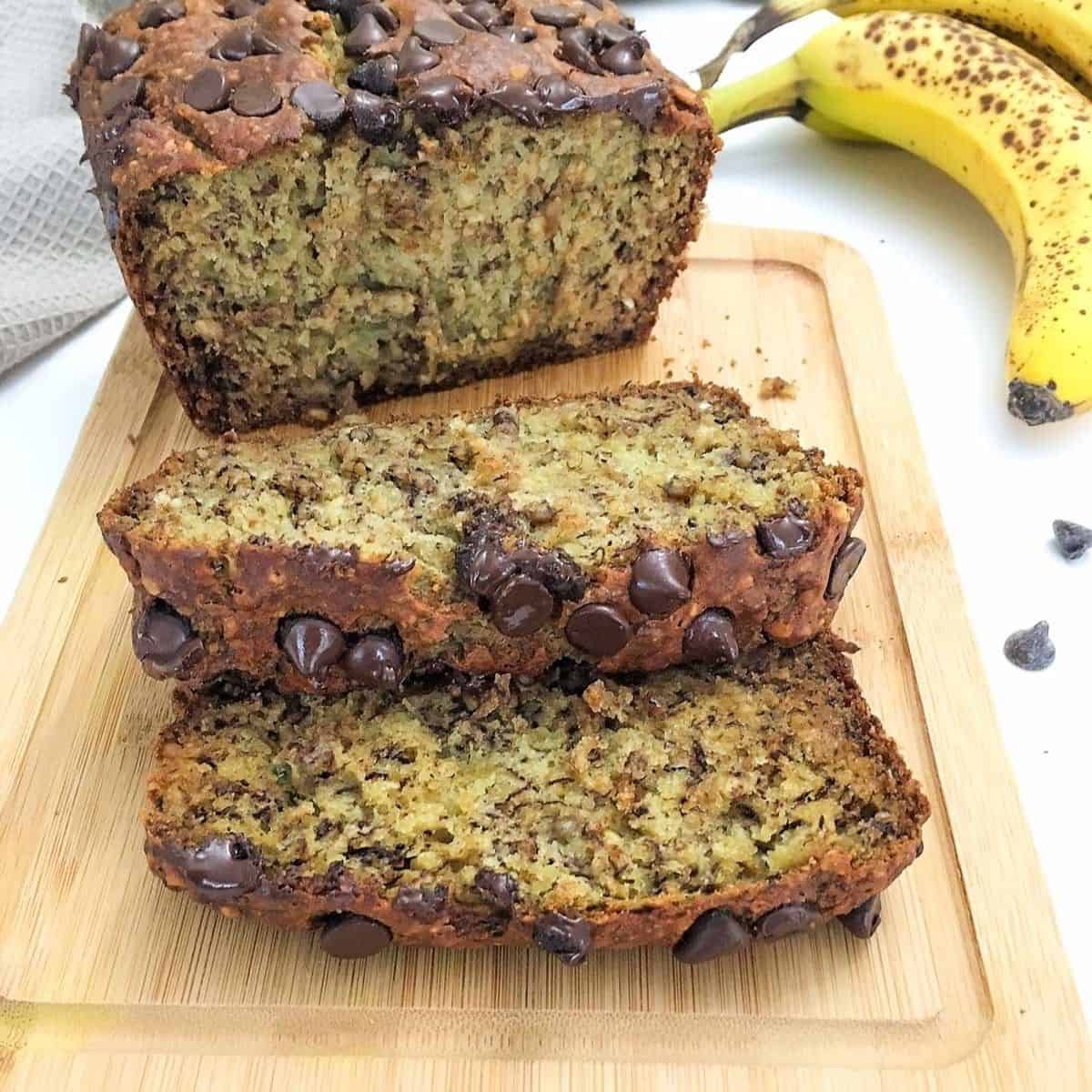 Vegan Chocolate Chip Banana Bread (Oil-Free)