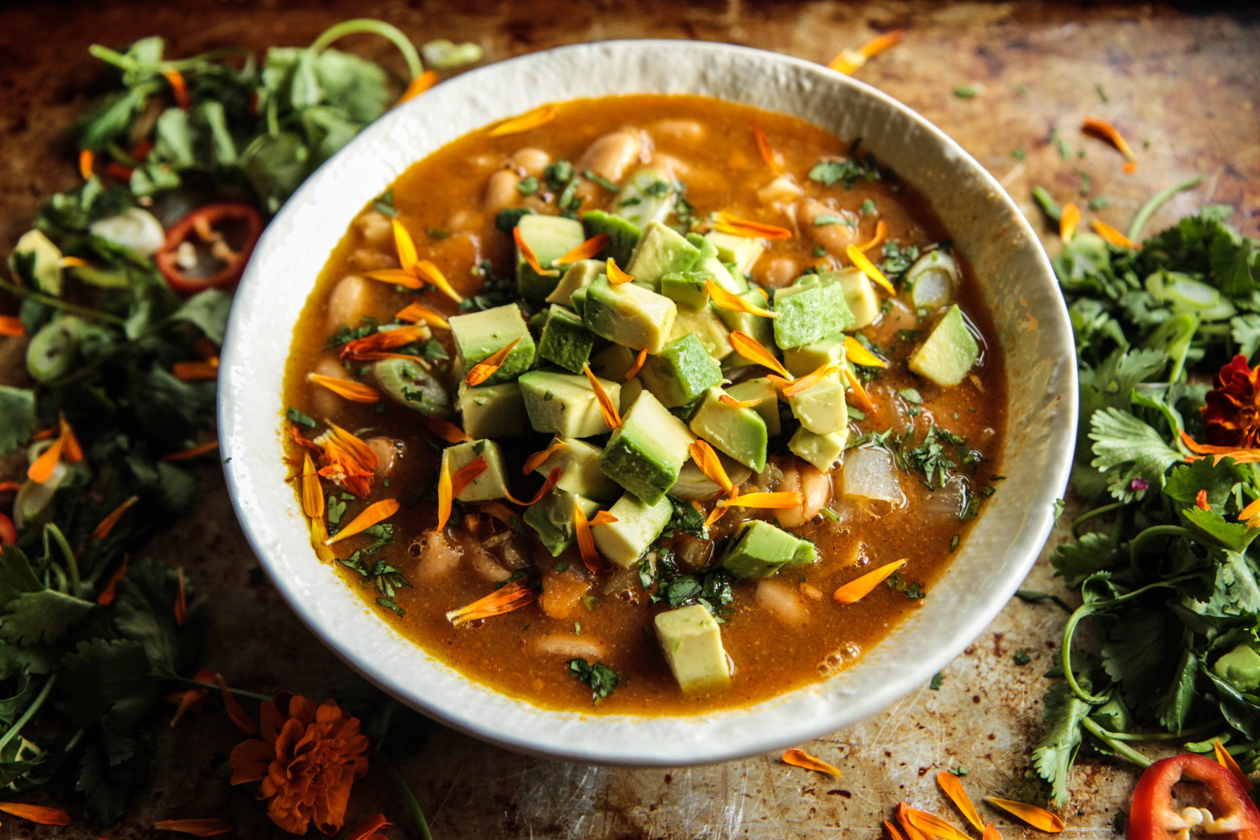 Vegan White Bean Sweet Potato Chili