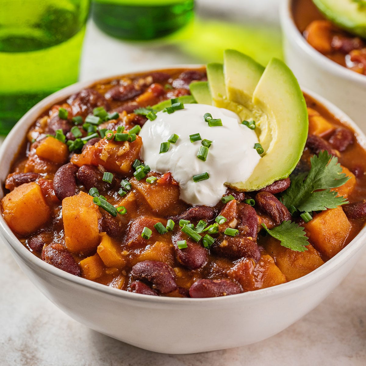 Vegetarian Chili with Sweet Potatoes