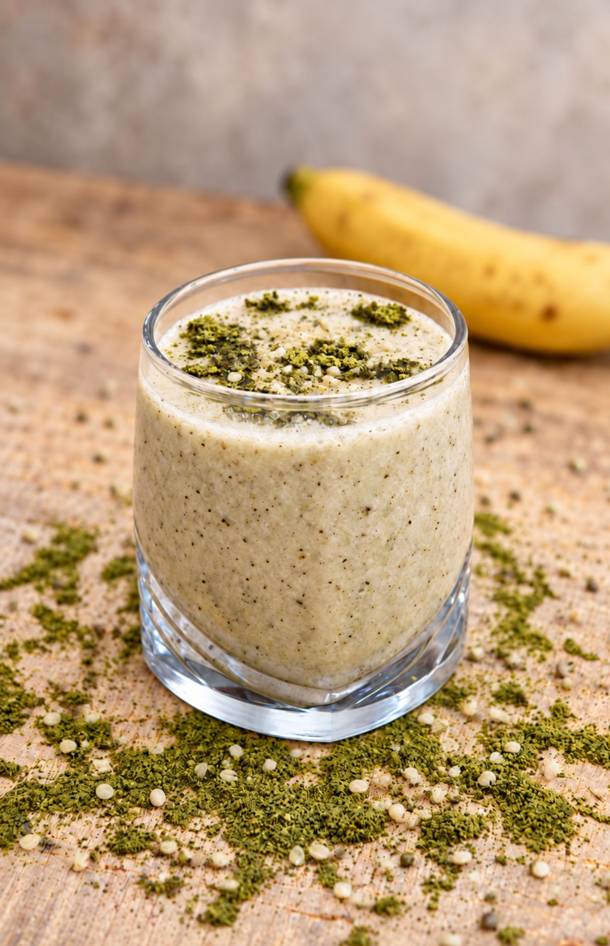 Banana Hemp Protein Smoothie Easy Vegan, No Whey