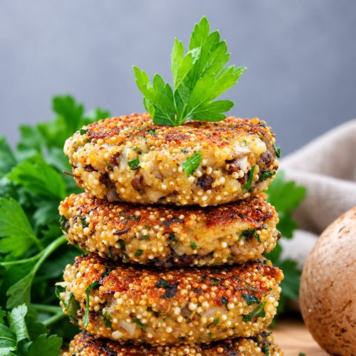Mushroom Quinoa Patties Easy Vegan