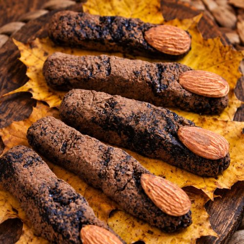 Witch Finger Cookies Raw Vegan Halloween Treat dessert