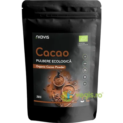 Cacao raw bio Niavis, 250 g