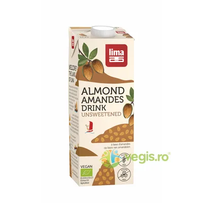 Lapte de migdale bio Lima, 1 l