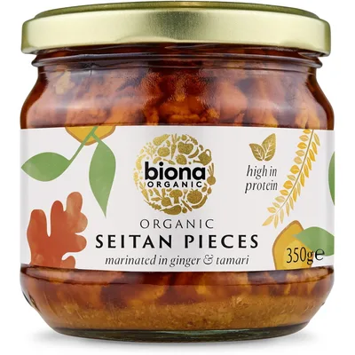 Seitan bio Biona, marinat în tamari și ghimbir
