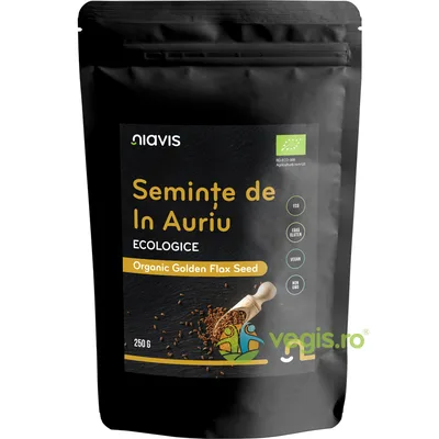 Semințe de in auriu bio Niavis, 250 g