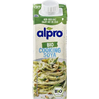 Smântână de gătit din soia Alpro, bio
