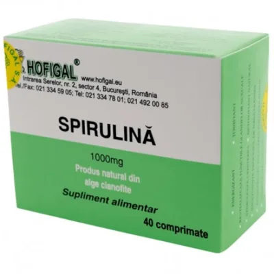 Spirulină Hofigal, 40 de comprimate